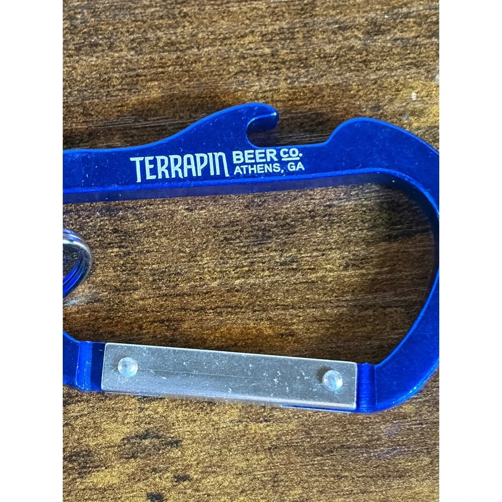 New Unused TERRAPIN Beer Co. Advertising Promo Carabiner Key Chain Bottle Opener